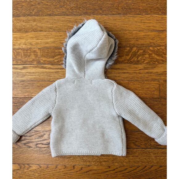 Hope & Henry Boys' Knit Hooded Sweater Size 0-3 Months - Picture 4 of 4